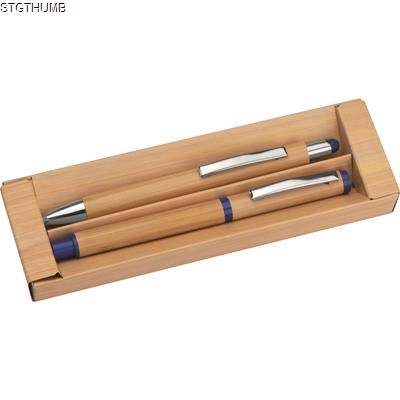 Picture of BAMBOO WRITING SET in Blue