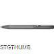 Picture of ALUMINIUM PUSH PEN, SHINY METALIC in Anthracite Grey