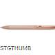 Picture of ALUMINIUM PUSH PEN, SHINY METALIC in Copper