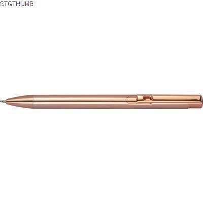 Picture of ALUMINIUM PUSH PEN, SHINY METALIC in Copper.