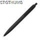 Picture of SOLID PLASTIC BALL PEN in Black