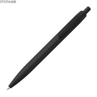 Picture of SOLID PLASTIC BALL PEN in Black.