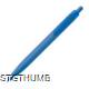 Picture of SOLID PLASTIC BALL PEN in Blue
