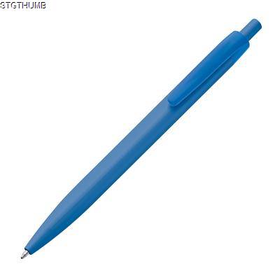 Picture of SOLID PLASTIC BALL PEN in Blue.