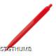 Picture of SOLID PLASTIC BALL PEN in Red