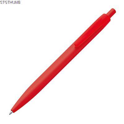 Picture of SOLID PLASTIC BALL PEN in Red.