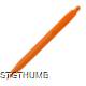 Picture of SOLID PLASTIC BALL PEN in Orange
