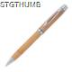 Picture of WOOD BALL PEN with Metal Applications in Beige