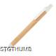 Picture of WHEATSTRAW AND BAMBOO BALL PEN in White