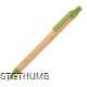 Picture of WHEATSTRAW AND BAMBOO BALL PEN in Green