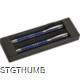 Picture of METAL PEN & PENCIL SET in Blue