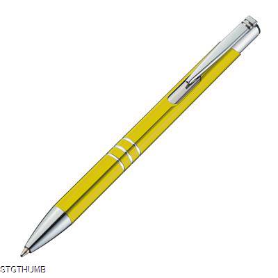 Picture of METAL BALL PEN in Yellow