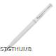 Picture of SLIME LINE PLASTIC BALL PEN in White