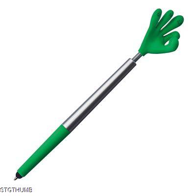 Picture of SMILE HANDBALL PEN in Green.