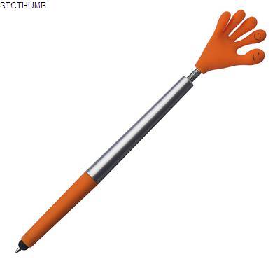 Picture of SMILE HANDBALL PEN in Orange