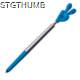 Picture of SMILE HANDBALL PEN in Turquoise