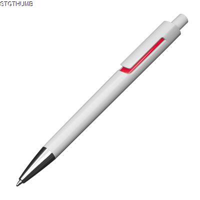 Picture of PLASTIC BALL PEN in Red.