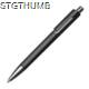 Picture of COLOURFUL PLASTIC BALL PEN in Black
