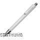 Picture of COLOURFUL PLASTIC BALL PEN in White