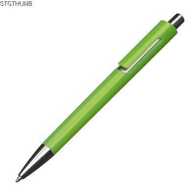 Picture of COLOURFUL PLASTIC BALL PEN in Apple Green