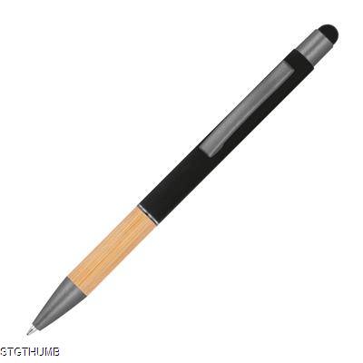 Picture of BALL PEN with Bamboo Grip Zone in Black.