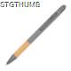 Picture of BALL PEN with Bamboo Grip Zone in Silvergrey