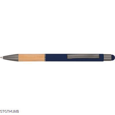 Picture of BALL PEN with Bamboo Grip Zone in Darkblue.