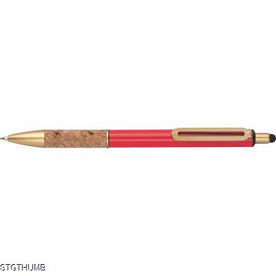 Picture of BALL PEN with Cork Grip Zone in Red