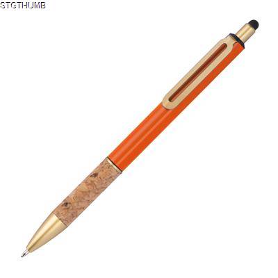 Picture of BALL PEN with Cork Grip Zone in Orange