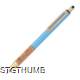 Picture of BALL PEN with Cork Grip Zone in Light Blue
