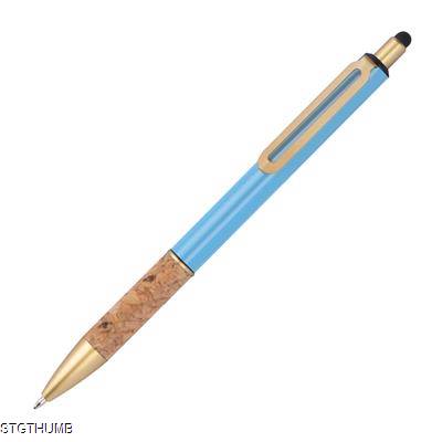 Picture of BALL PEN with Cork Grip Zone in Light Blue