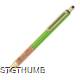 Picture of BALL PEN with Cork Grip Zone in Apple Green