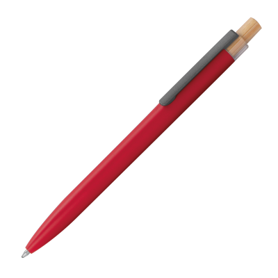 Picture of BALL PEN MADE FROM RECYCLED ALUMINIUM in Red.
