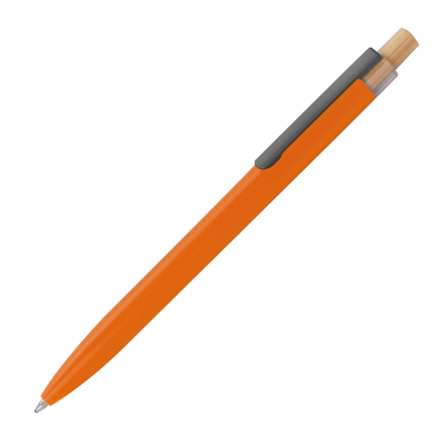 Picture of BALL PEN MADE FROM RECYCLED ALUMINIUM in Orange.