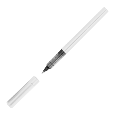 Picture of PLASTIC ROLLERBALL PEN with Ink in White