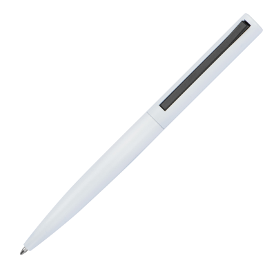Picture of BALL PEN MADE FROM RECYCLED ALUMINIUM in White.