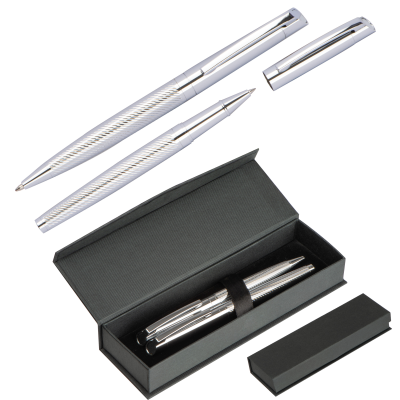 Picture of METAL WRITING SET in Silvergrey 