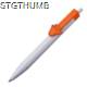 Picture of BALL PEN with 2d Clip Hands in Orange