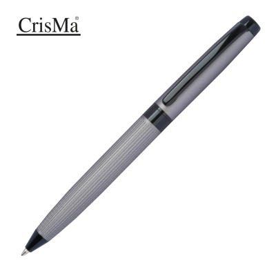 Picture of CRISMA TWIST ACTION PEN MADE OF STAINLESS STEEL METAL, MATT GREY in Silvergrey 