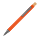 Picture of PEN MADE FROM RECYCLED ALUMINIUM METAL with Bamboo Pusher in Orange 