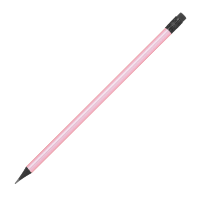 Picture of PENCIL with Eraser in Metallic Colours James in Pink