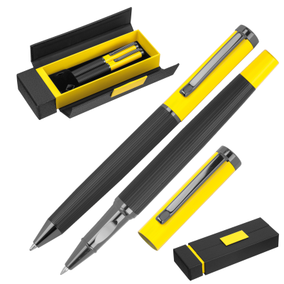 Picture of METAL WRITING SET REGINALD in Yellow