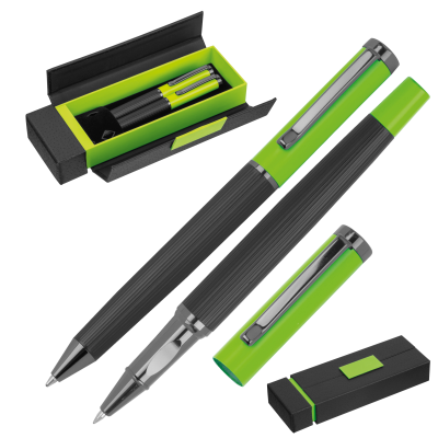 Picture of METAL WRITING SET REGINALD in Apple Green