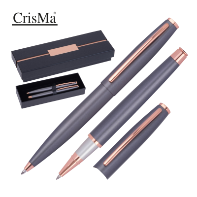 Picture of CRISMA METAL WRITING SET GEORGIA in Anthracite Grey