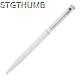 Picture of ELEGANT METAL BALL PEN SLIM LINE in White