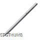 Picture of ELEGANT SLIM LINE SILVER METAL BALL PEN with Silver Chrome Trim