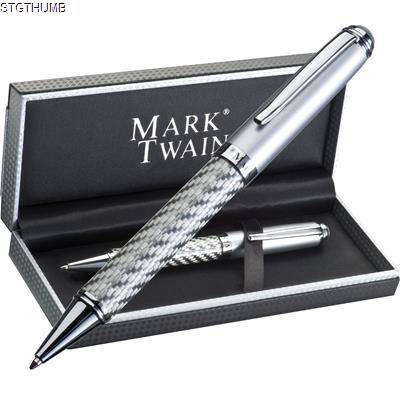 Picture of COLUMBIA MARK TWAIN BALL PEN in Grey