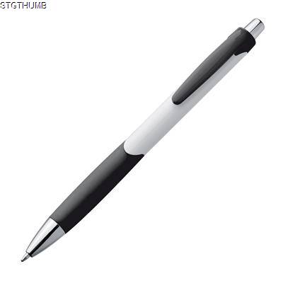 Picture of PLASTIC BALL PEN in White & Black