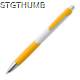 Picture of PLASTIC BALL PEN in White & Yellow
