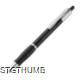 Picture of PLASTIC BALL PEN in Frosted Black